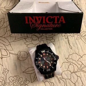 Invicta Signature Collection Grand Diver Watch in red and black